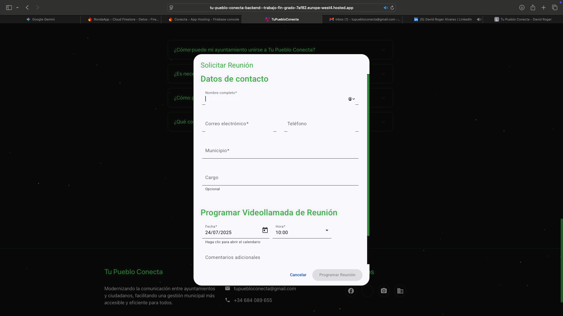 Tu Pueblo Conecta - Panel Web - Imagen 3