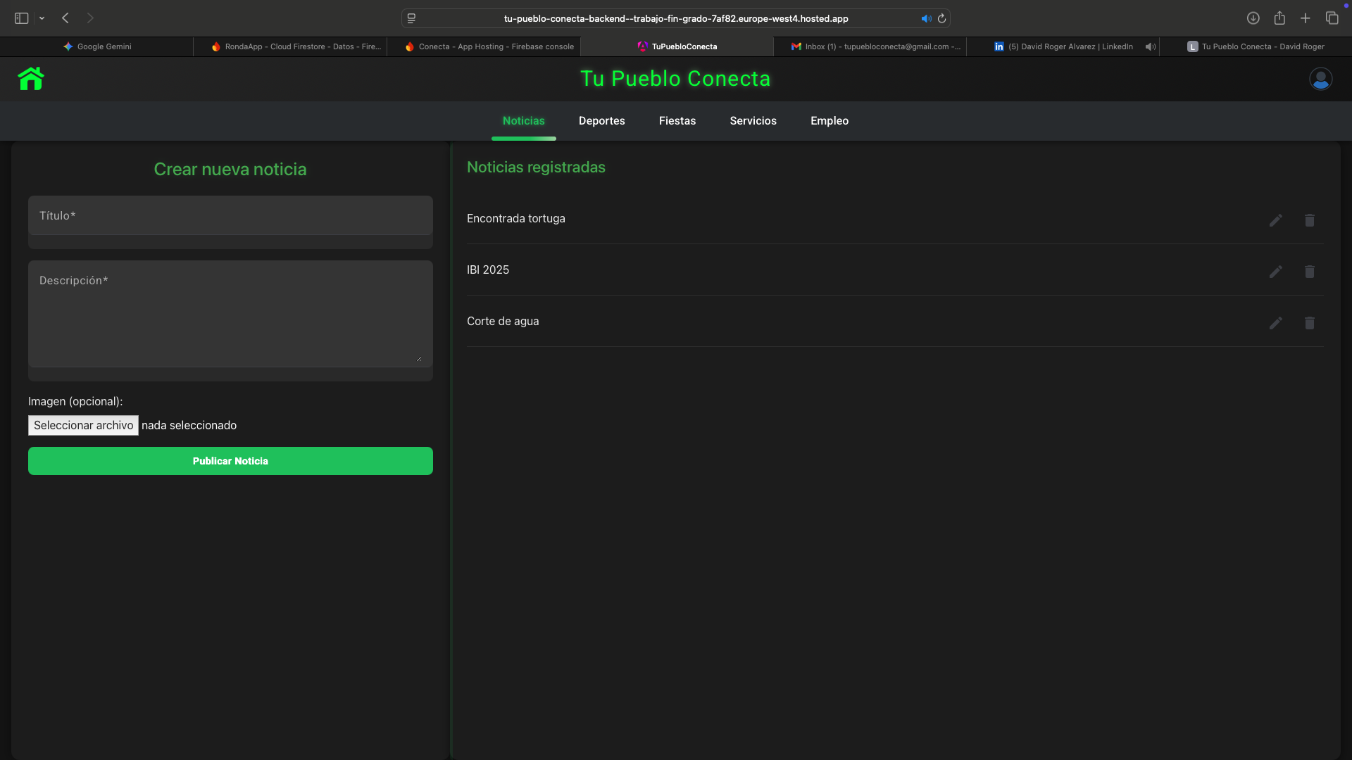 Tu Pueblo Conecta - Panel Web - Imagen 5